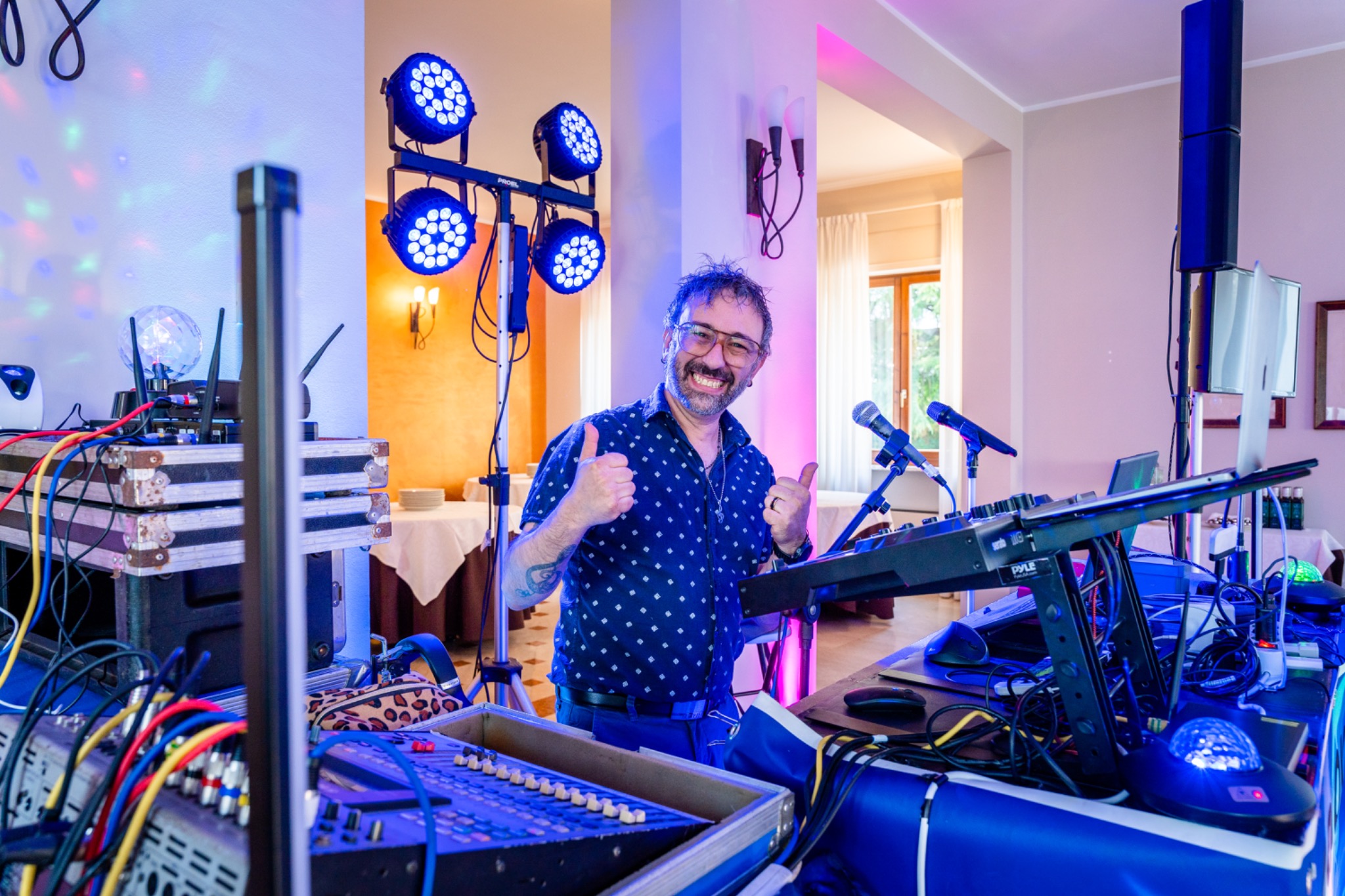 Karaoke durante una festa privata